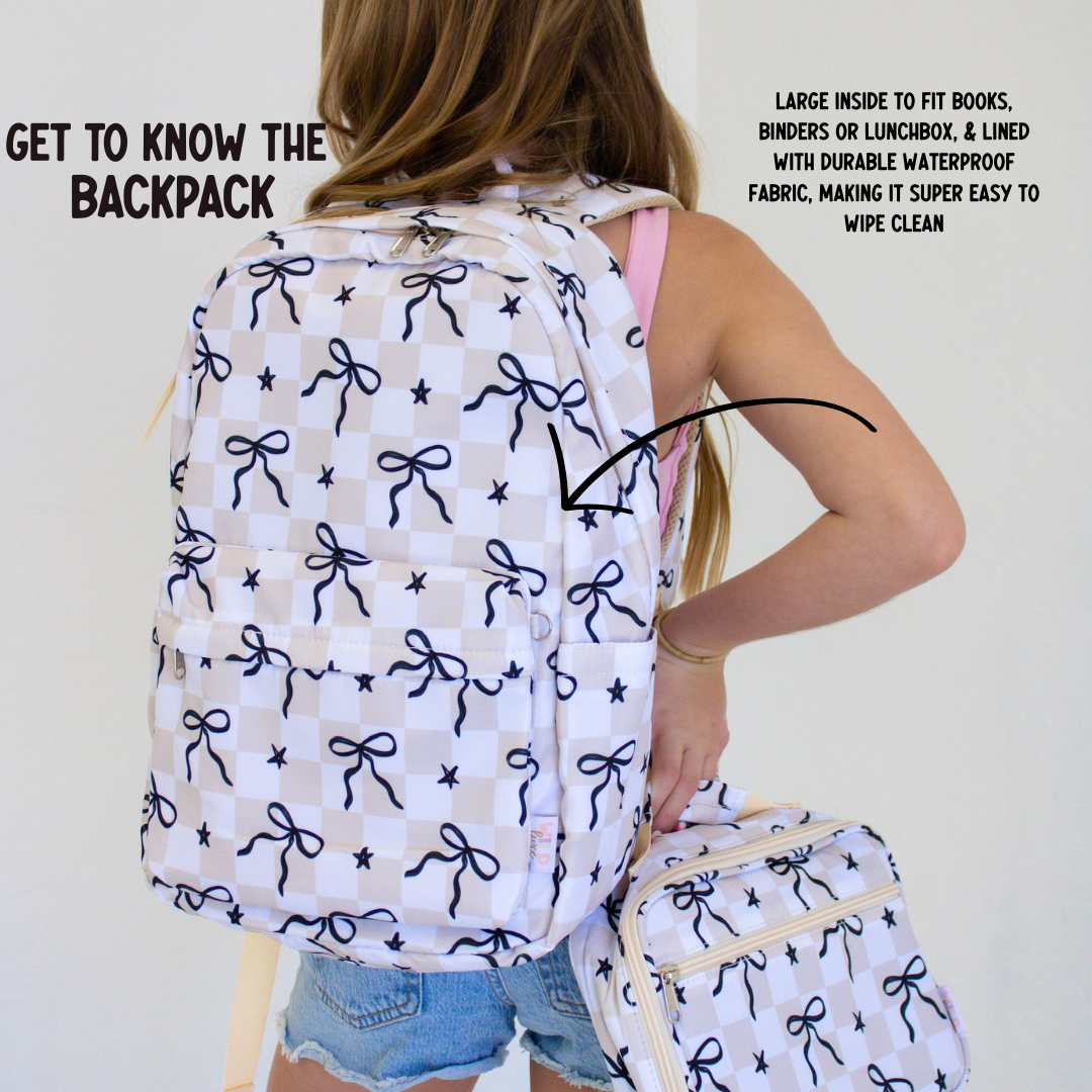 Niveau supérieur - Sac à dos et boîte à lunch