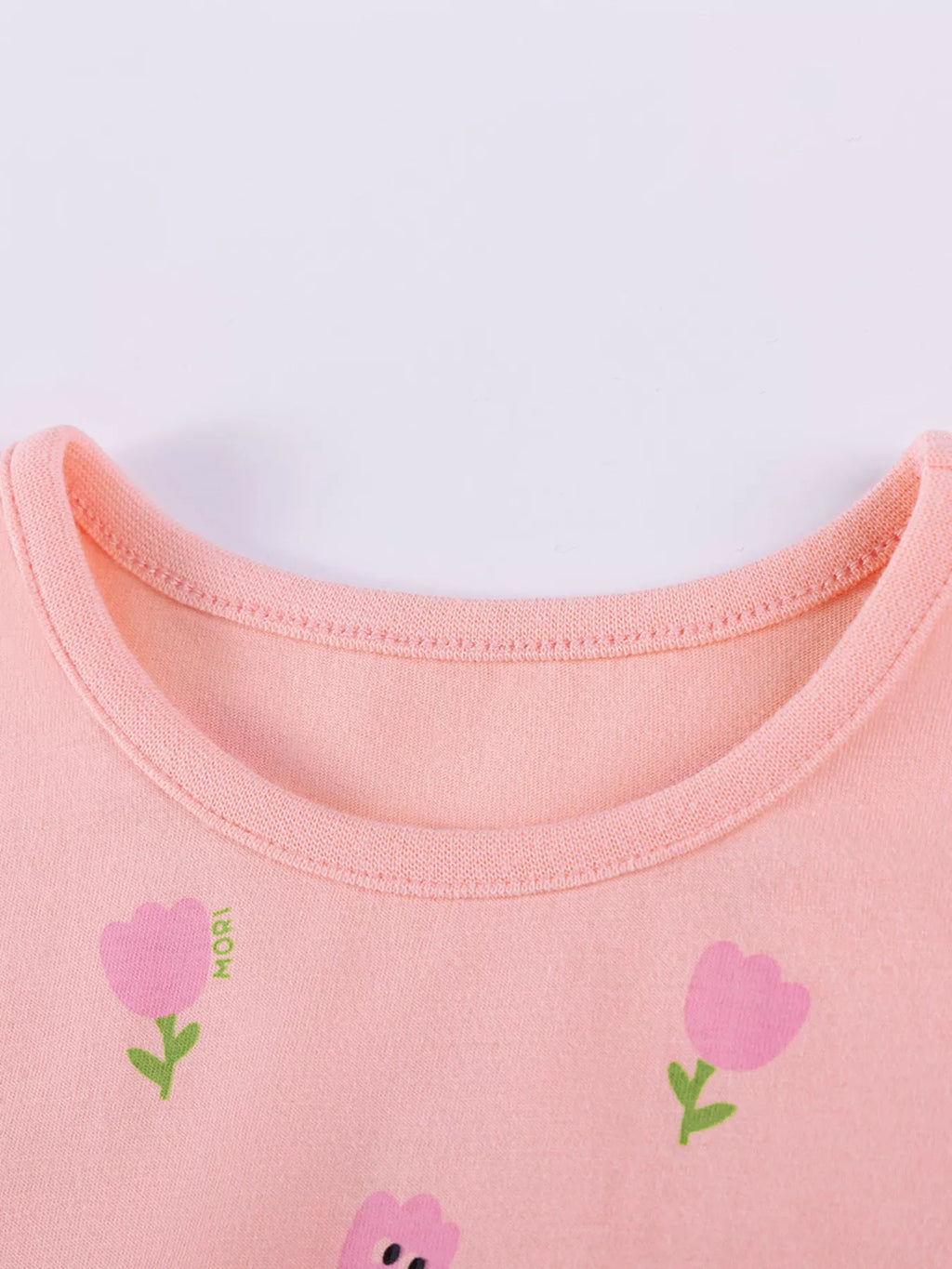 Children's Floral Print Tulle Layered Dress