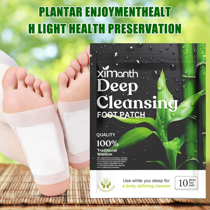 DetoxiPatch™ Natural Foot Patches – Stress Relief &amp; Deep Sleep Herbal Detox for Relaxed Feet Care