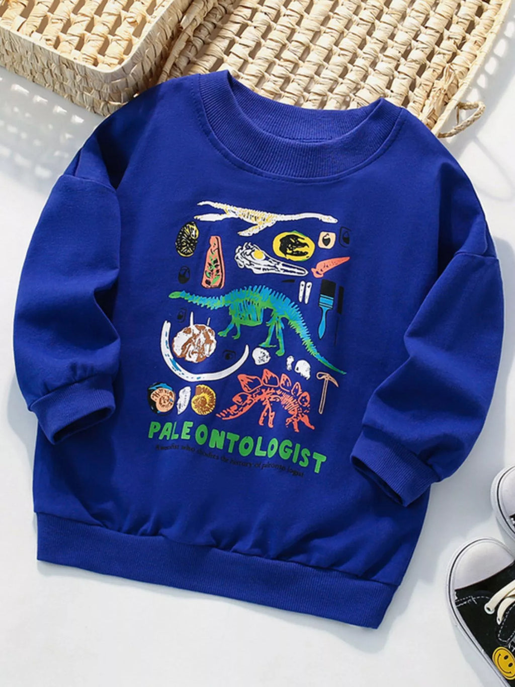 Children's Dinosaur Crew Neck Sweatshirt