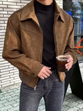 Men's Plus Size Zip Up Casual Jacket