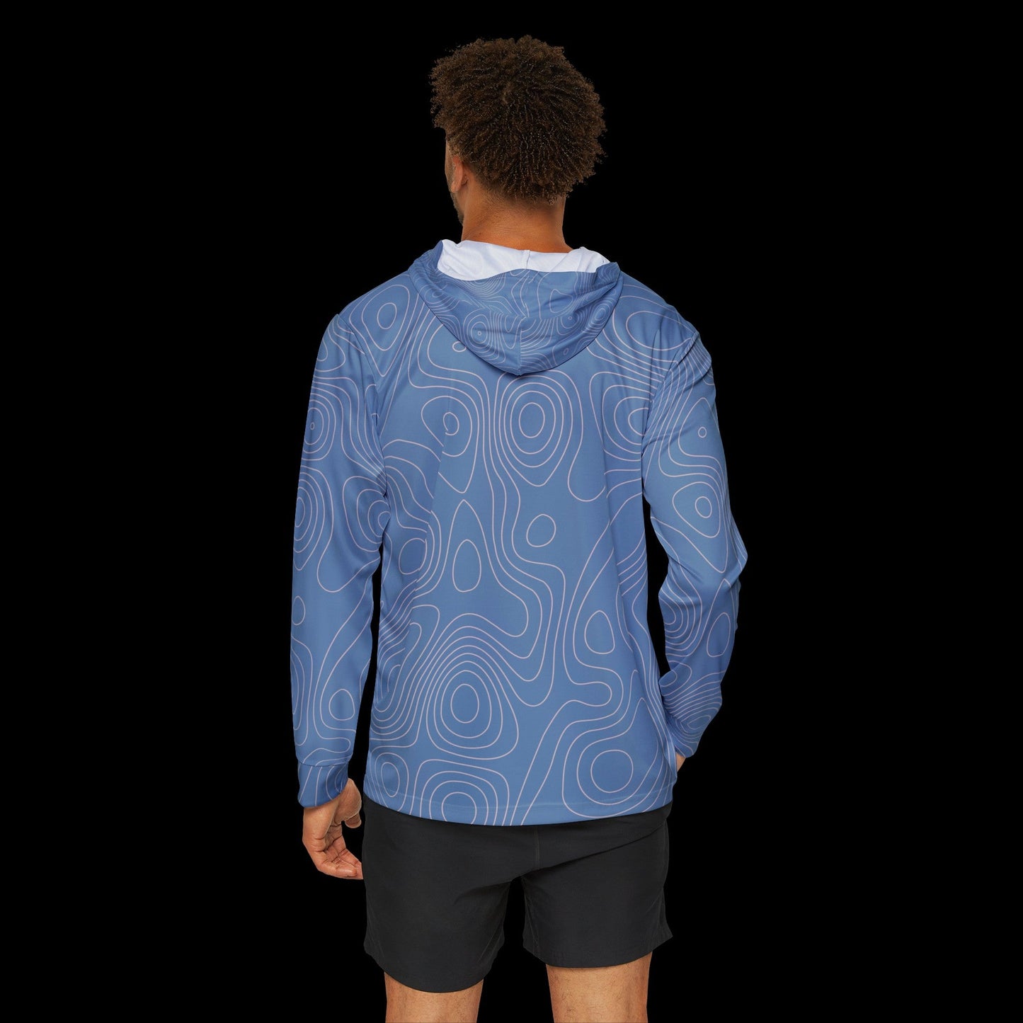 Sweat à capuche performant bleu layette