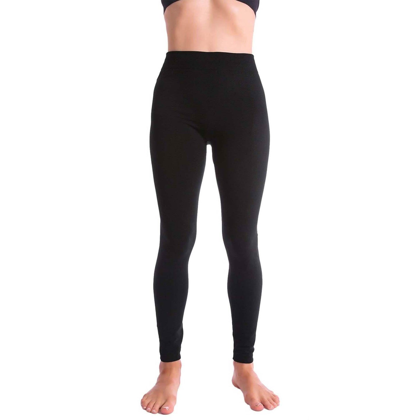 Lot de 5 : Leggings doublés polaire Premium pour femme