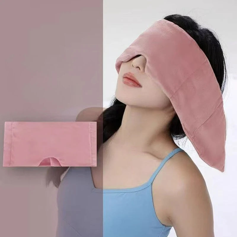 SleepShield™ Weighted Eyemask – 100% Blackout, Strap-Free Design for Deep Sleep and Side-Sleeping Comfort