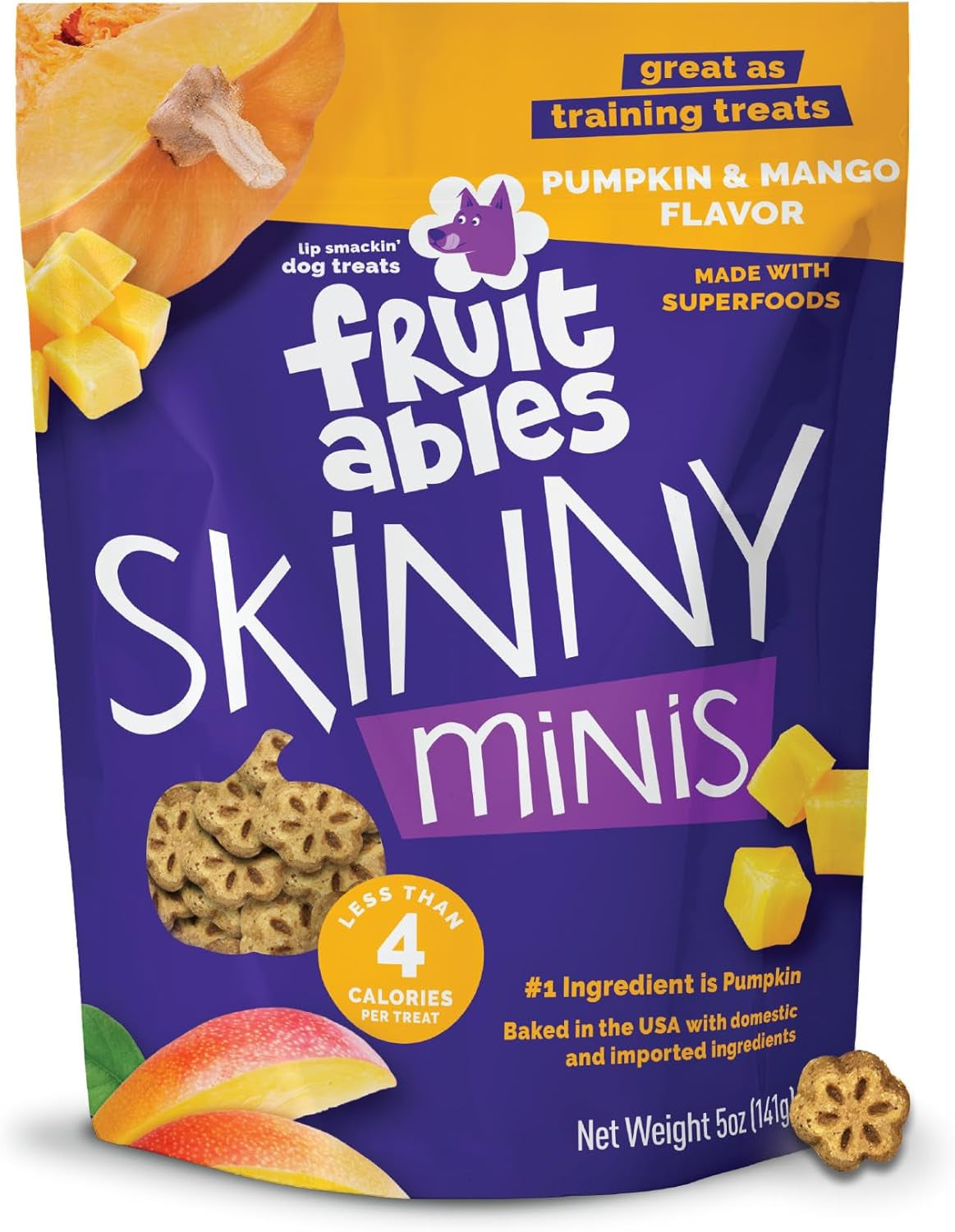Skinny Mini Dog Treats | Healthy Treats for Dogs | Low Calorie Training Treats | Free of Wheat, Corn and Soy