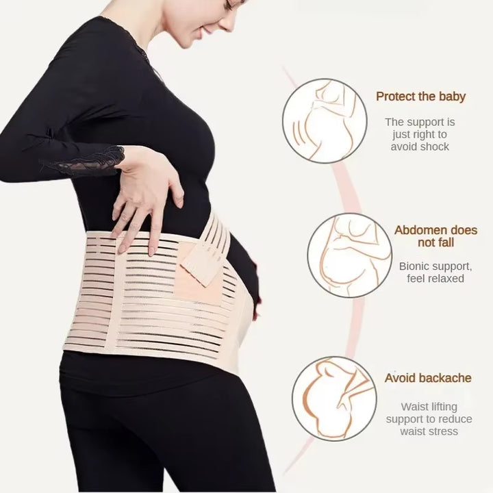 MamaComfort™ Adjustable Maternity Support Belt – Back &amp; Belly Care for Pregnancy Relief