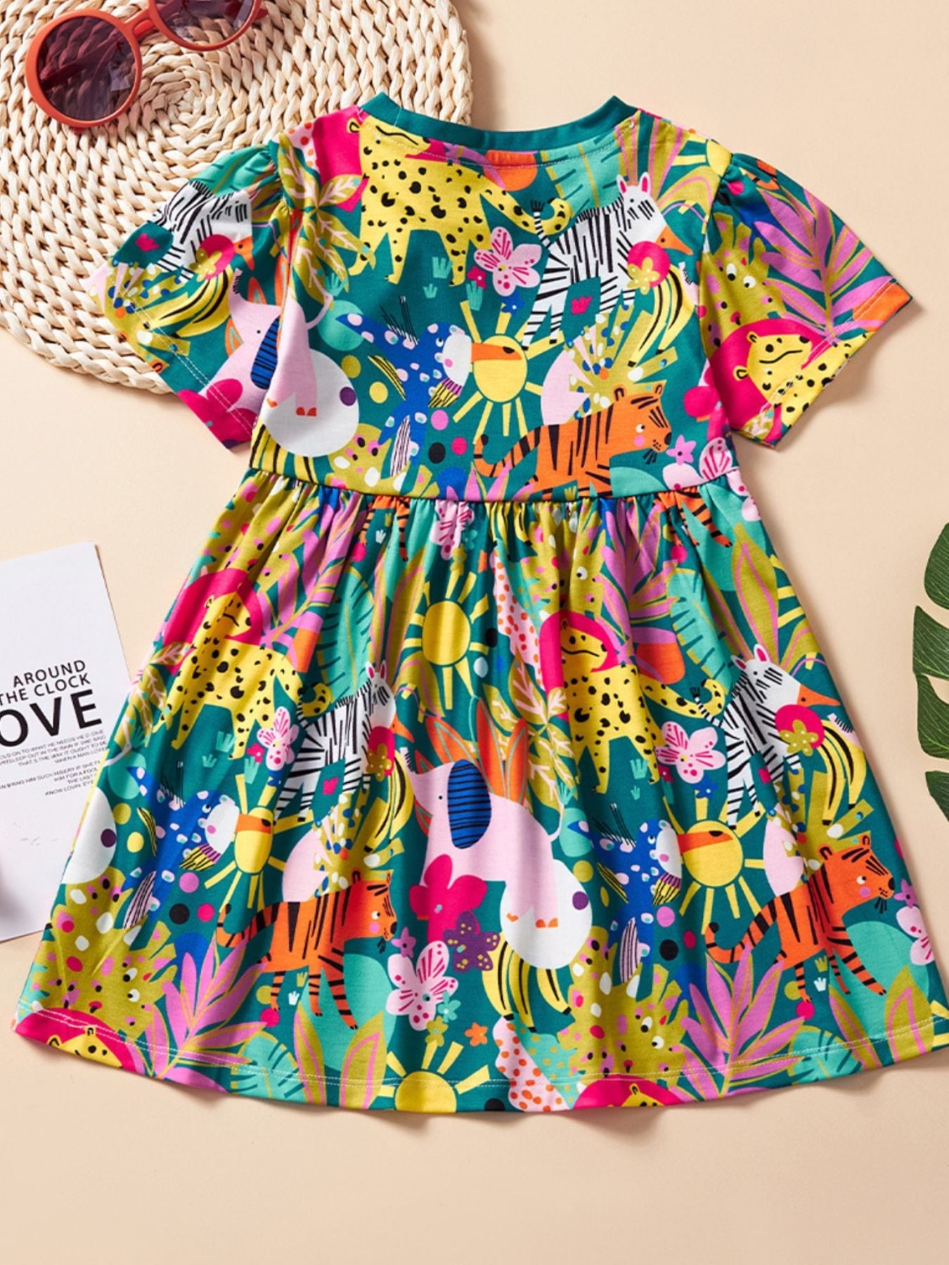 Children's Printed Short Sleeve Dress