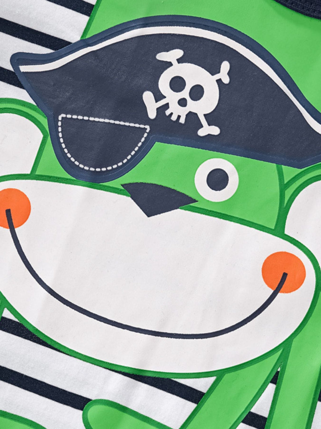 Children's Cute Pirate Monkey Striped T-Shirt & Shorts Set