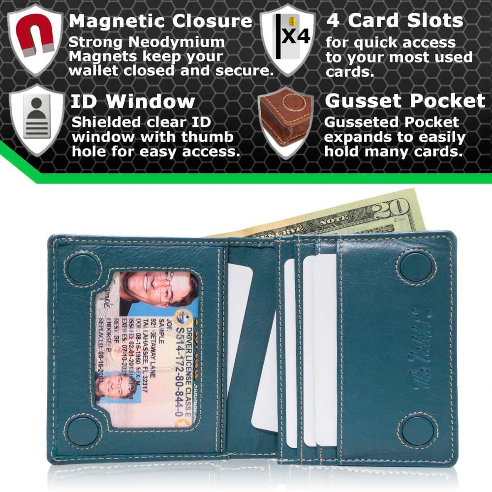 Le Waltlet - Portefeuille minimaliste RFID sécurisé à capacité maximale