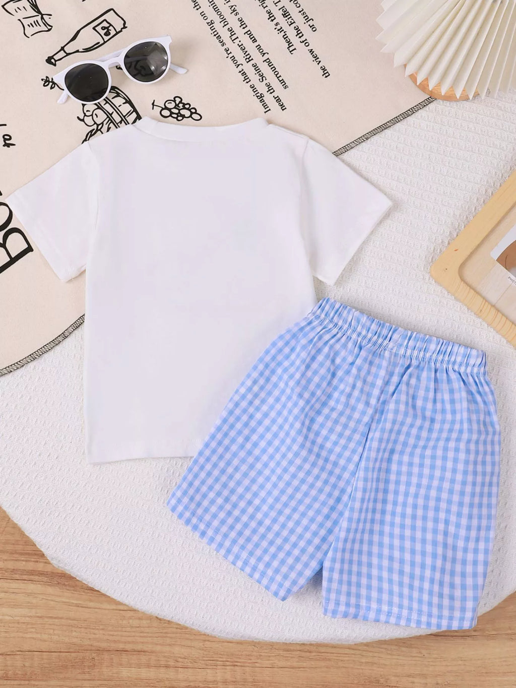 Children's Shark Round Neck Tee & Pants Set