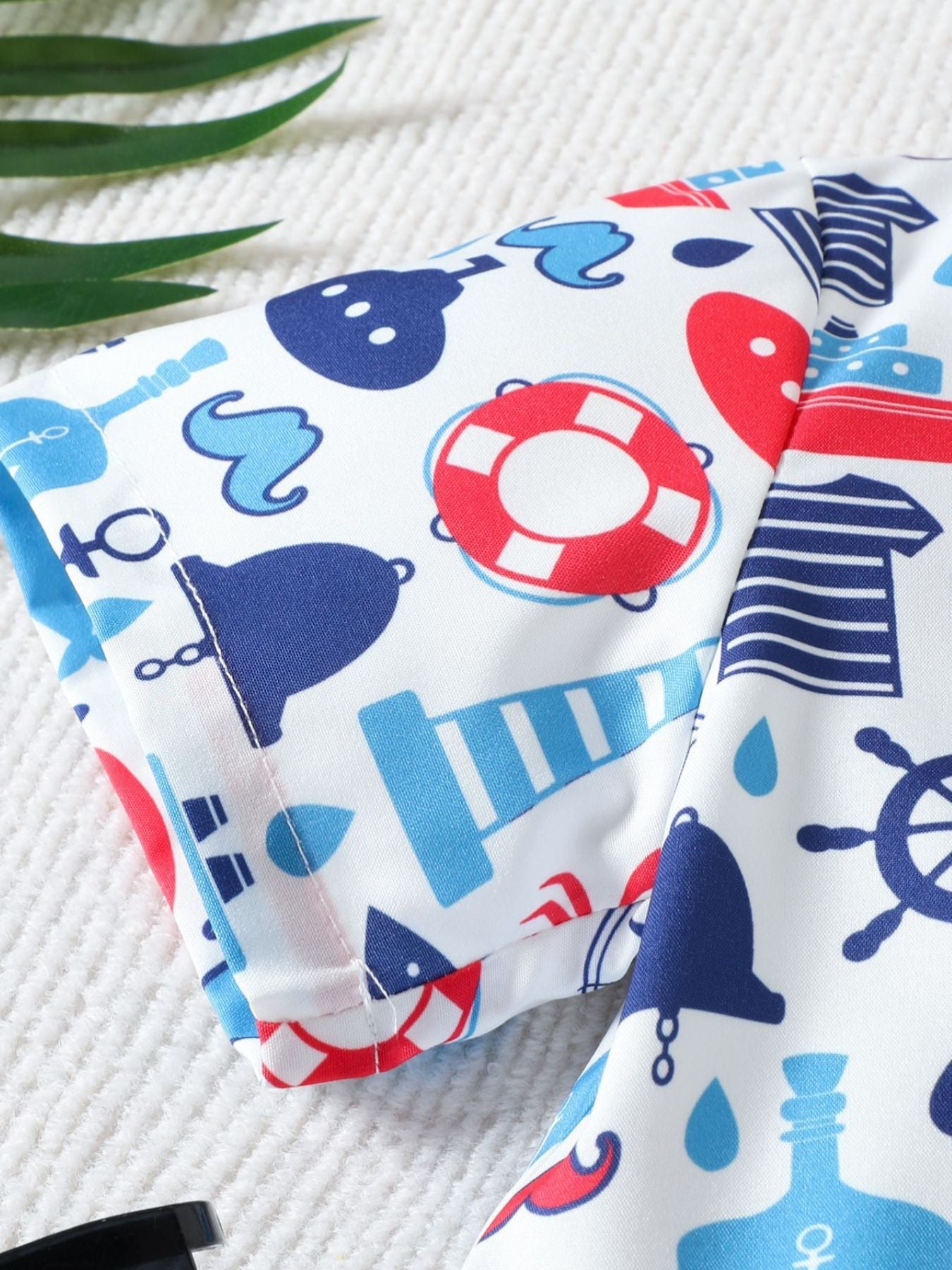 Children's Printed Shirt & Shorts Casual Set