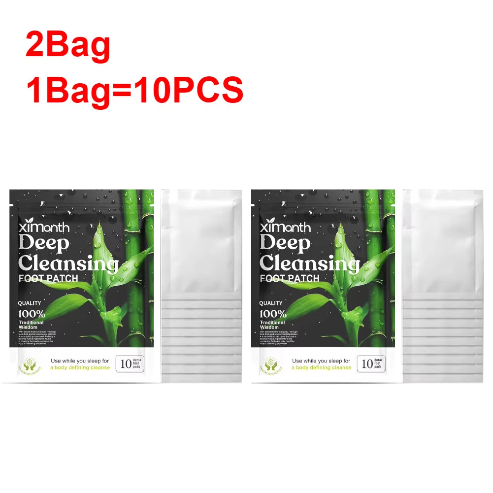 DetoxiPatch™ Natural Foot Patches – Stress Relief &amp; Deep Sleep Herbal Detox for Relaxed Feet Care