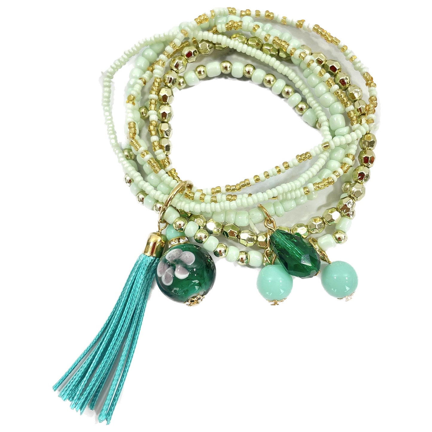 Tassel Bead Bracelet BR2221-19 (12PC)