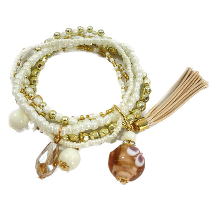Tassel Bead Bracelet BR2221-19 (12PC)