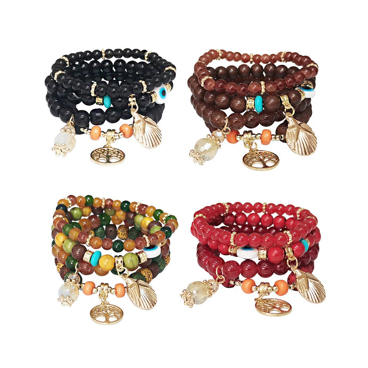 Baum &amp; Böser Blick Charm-Kugelarmband BR2521-72 (12 Stk.)