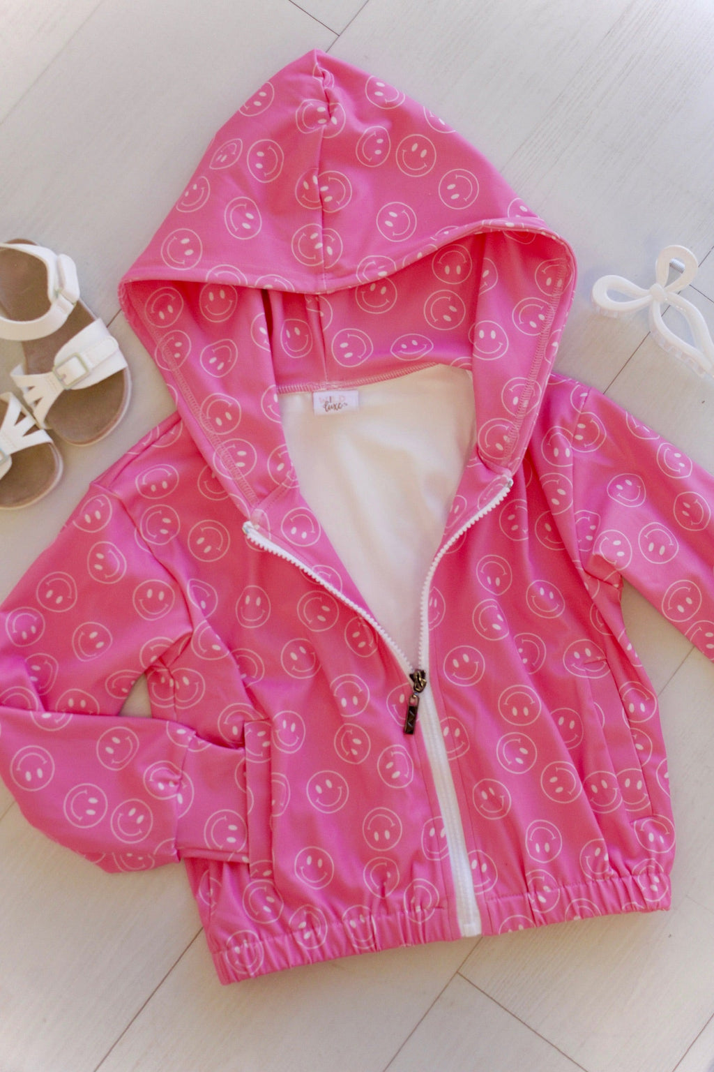 Pretty in motion- bubblegum check (jacket only)