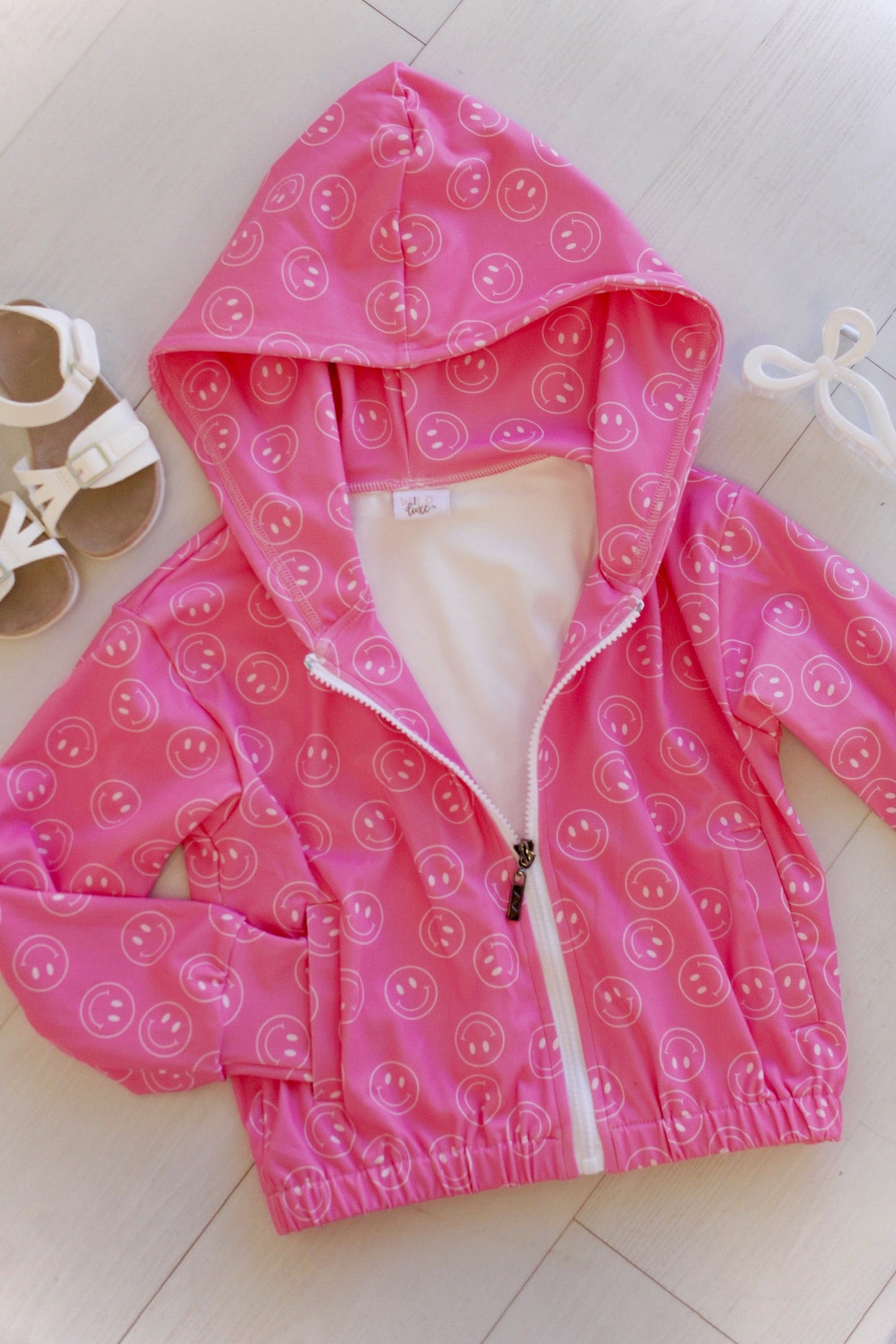 Jolie en mouvement - veste à carreaux vichy rose bonbon (veste seulement)