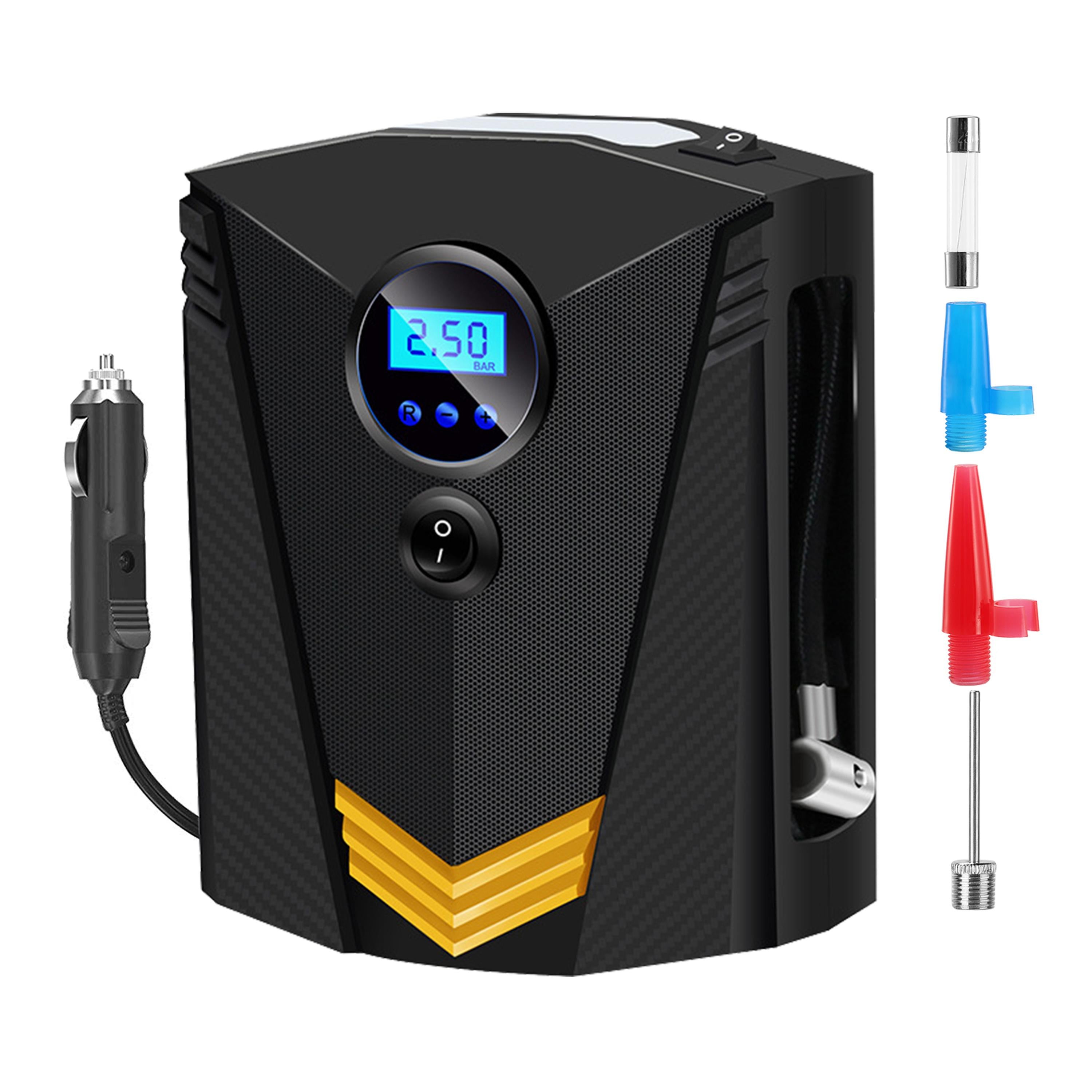 Compresseur d'air numérique pour pneus 12V DC 100W 150PSI avec écran LCD, débit d'air 20L/Min