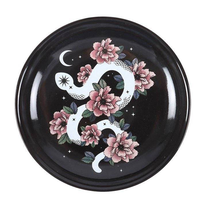 Coupelle décorative Serpent et Fleur Céleste