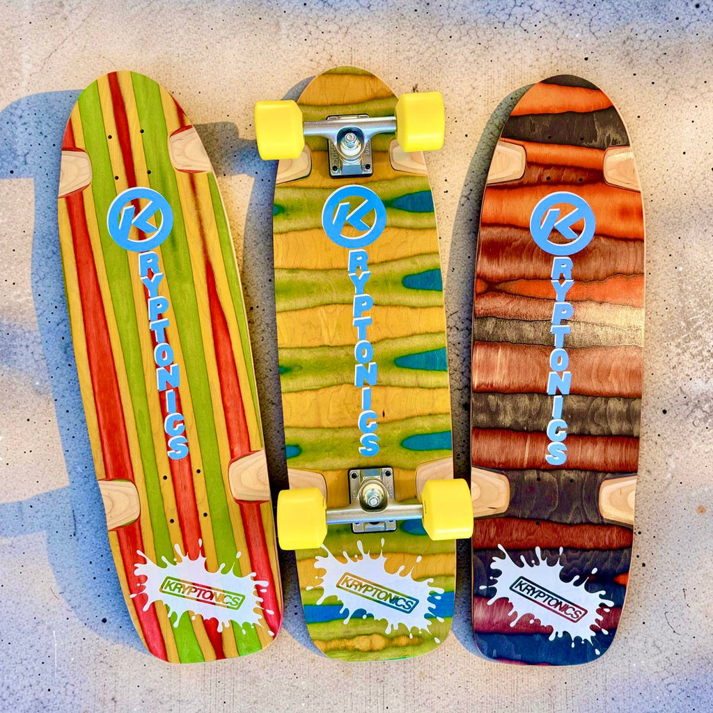 Planche de cruiser ou cruiser complet Kryptonics/Sims UNIQUE ET PEINT À LA MAIN 8.5”x31” (1 sur 1)