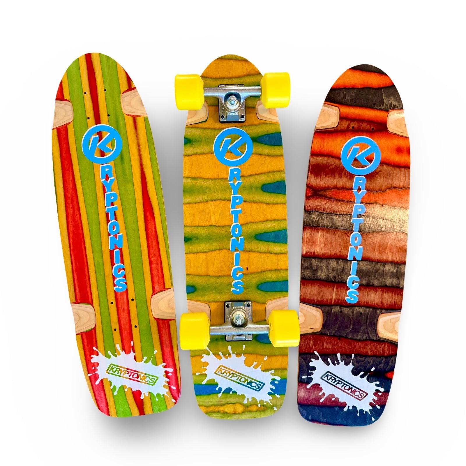 Planche de cruiser ou cruiser complet Kryptonics/Sims UNIQUE ET PEINT À LA MAIN 8.5”x31” (1 sur 1)