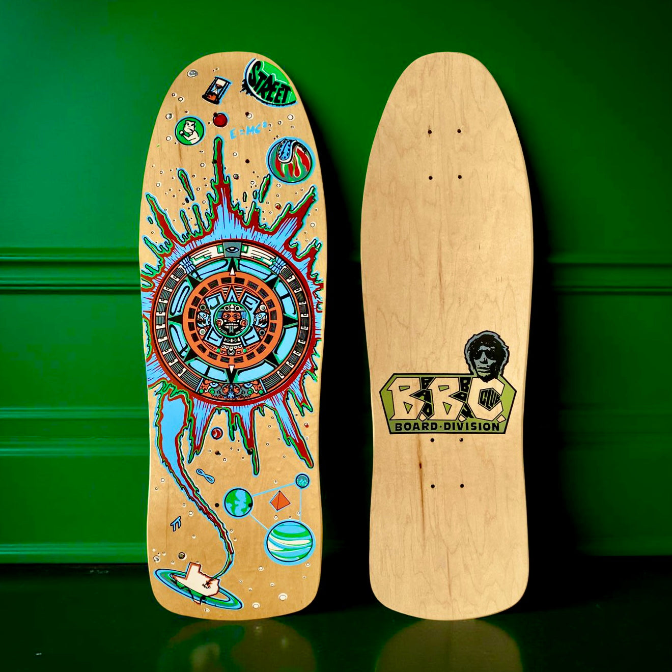 Jeff Phillips AZTEC Édition Limitée, Planche BBC PEINTE À LA MAIN (1 sur 50) (PRÉCOMMANDE, AOÛT)