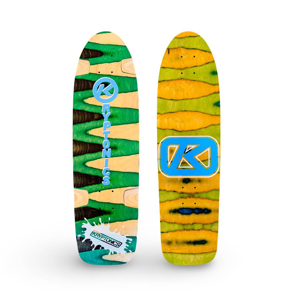 Planche de cruiser ou cruiser complet Kryptonics/Sims UNIQUE ET PEINT À LA MAIN 8.5”x31” (1 sur 1)