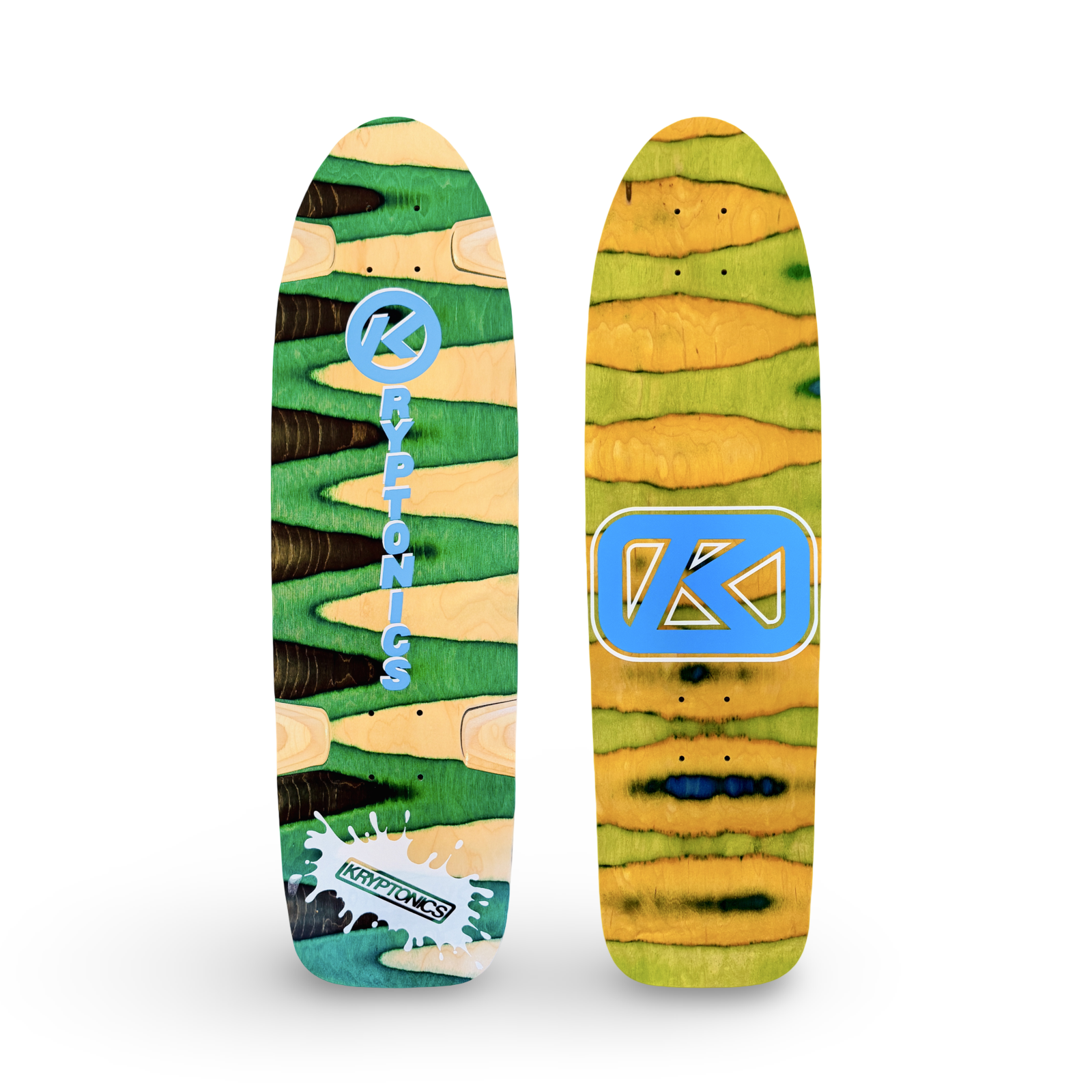 Planche de cruiser ou cruiser complet Kryptonics/Sims UNIQUE ET PEINT À LA MAIN 8.5”x31” (1 sur 1)