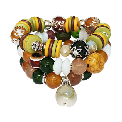 Bracelet de Charme Coquille en Pierre Naturelle BR2521-76 (12 pièces)