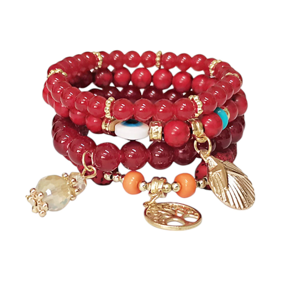 Baum &amp; Böser Blick Charm-Kugelarmband BR2521-72 (12 Stk.)