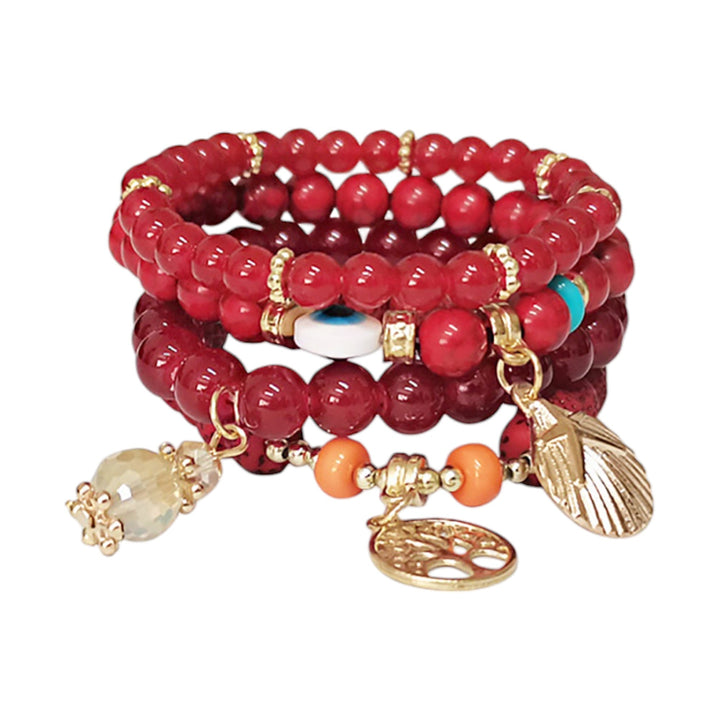Baum &amp; Böser Blick Charm-Kugelarmband BR2521-72 (12 Stk.)