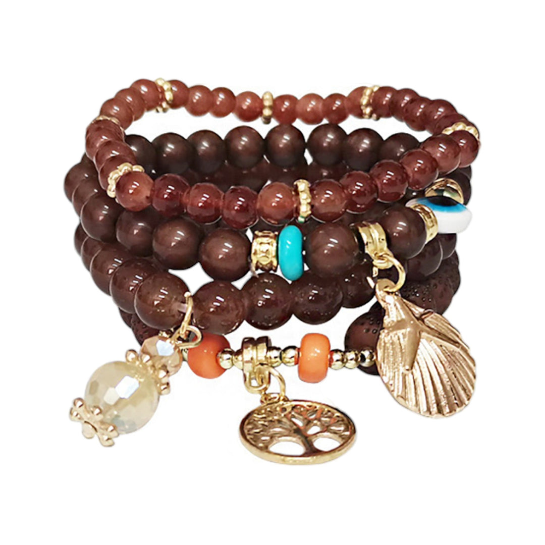 Baum &amp; Böser Blick Charm-Kugelarmband BR2521-72 (12 Stk.)