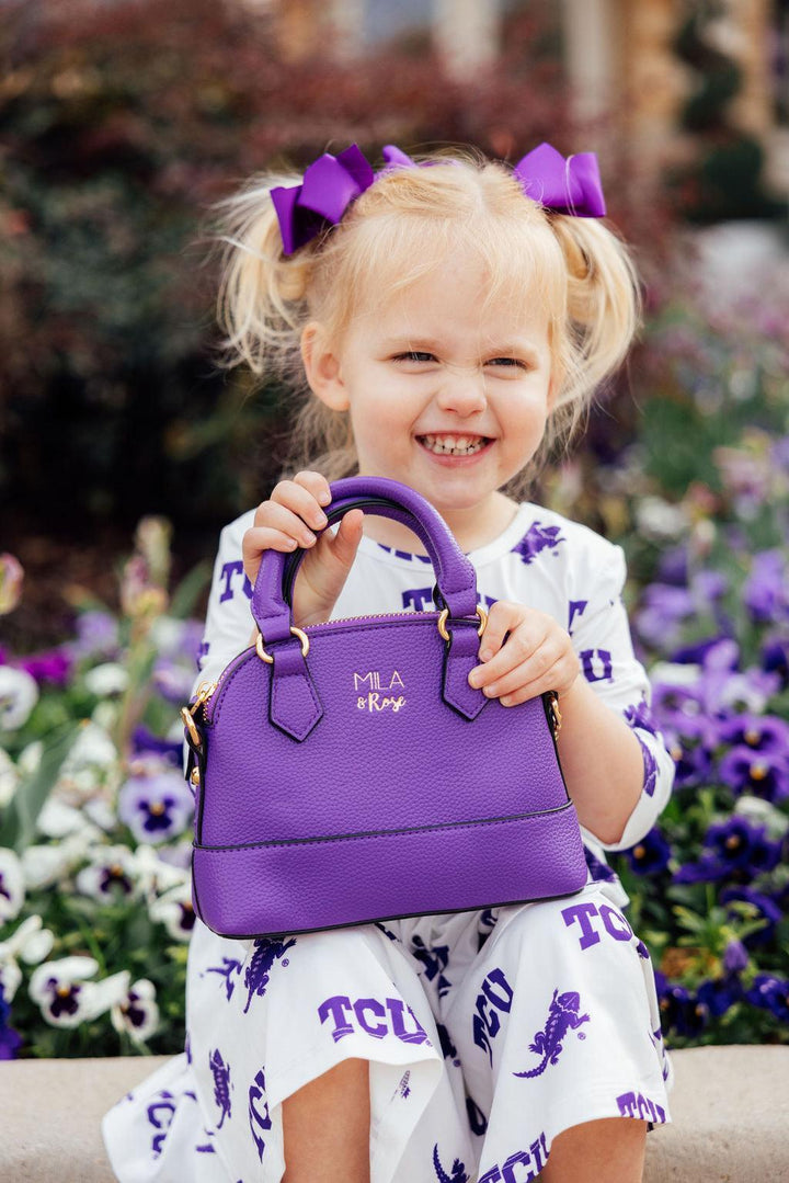 Lila Umhängetasche für Mädchen