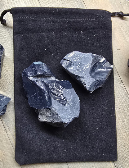 Half Pound Rough Spiderweb Obsidian Crystal – Natural Raw Protection Stone