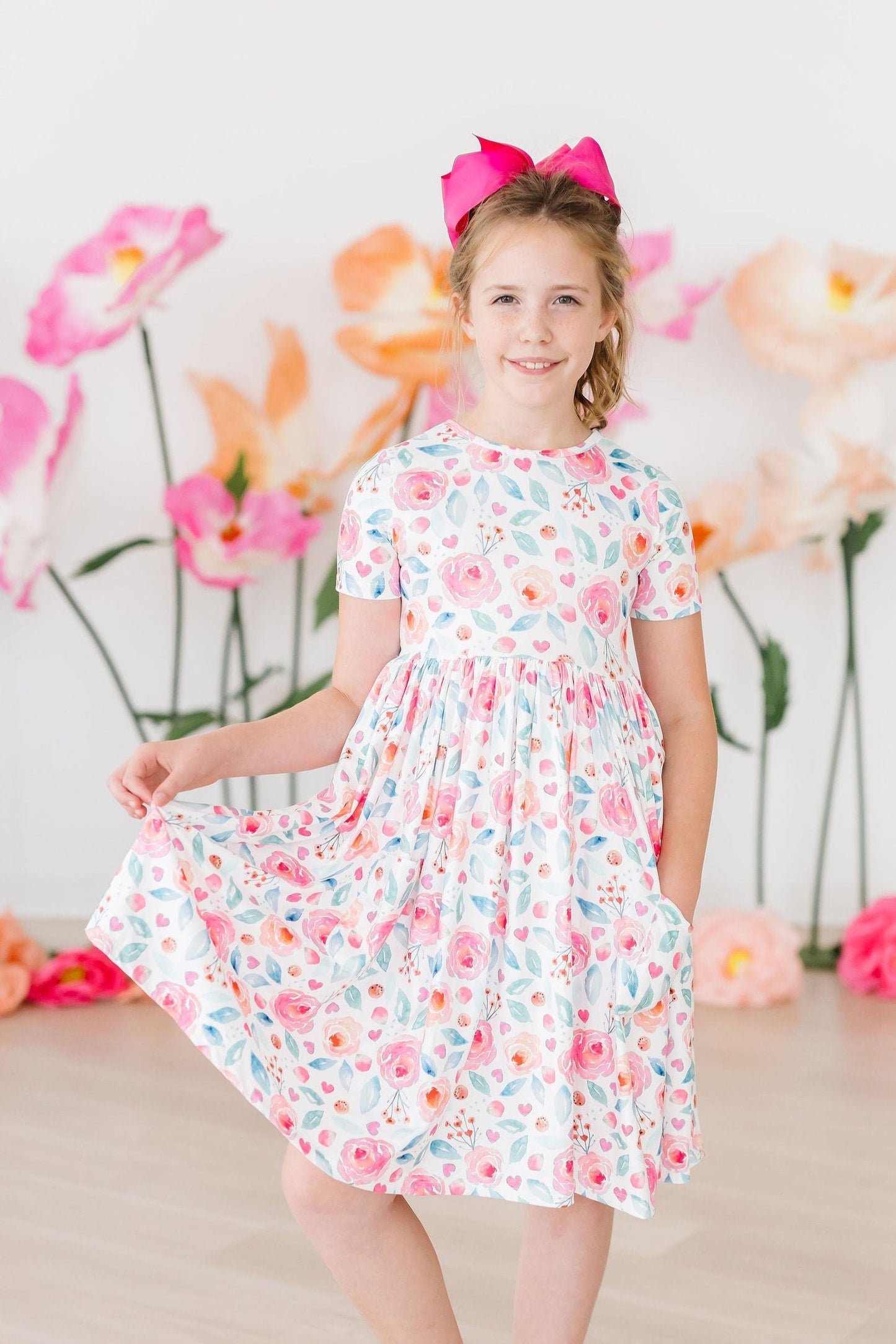 Robe Rosettes S/S Pocket Twirl