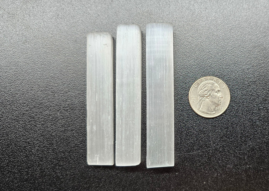 Bulk Natural 3" Selenite Wands