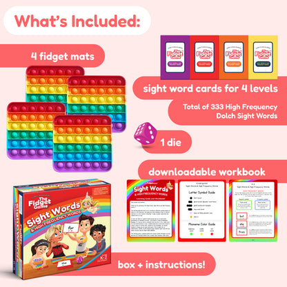 Le jeu de fidgets : Édition mots fréquents
