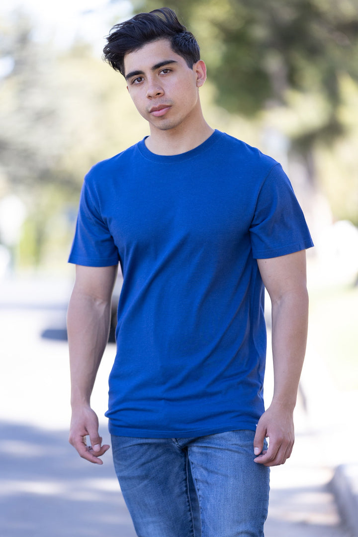 Das originale Herren T-Shirt aus Bambusviskose/Bio-Baumwolle mit kurzen Ärmeln - Klassischer Schnitt