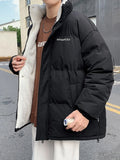 Men's Plus Size Quilted Snap Down Puff Jacket