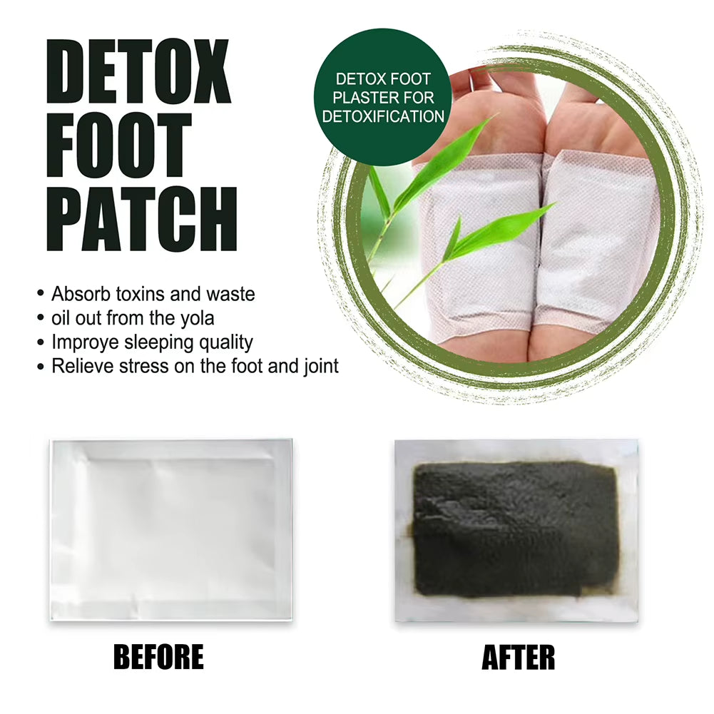 DetoxiPatch™ Natural Foot Patches – Stress Relief &amp; Deep Sleep Herbal Detox for Relaxed Feet Care