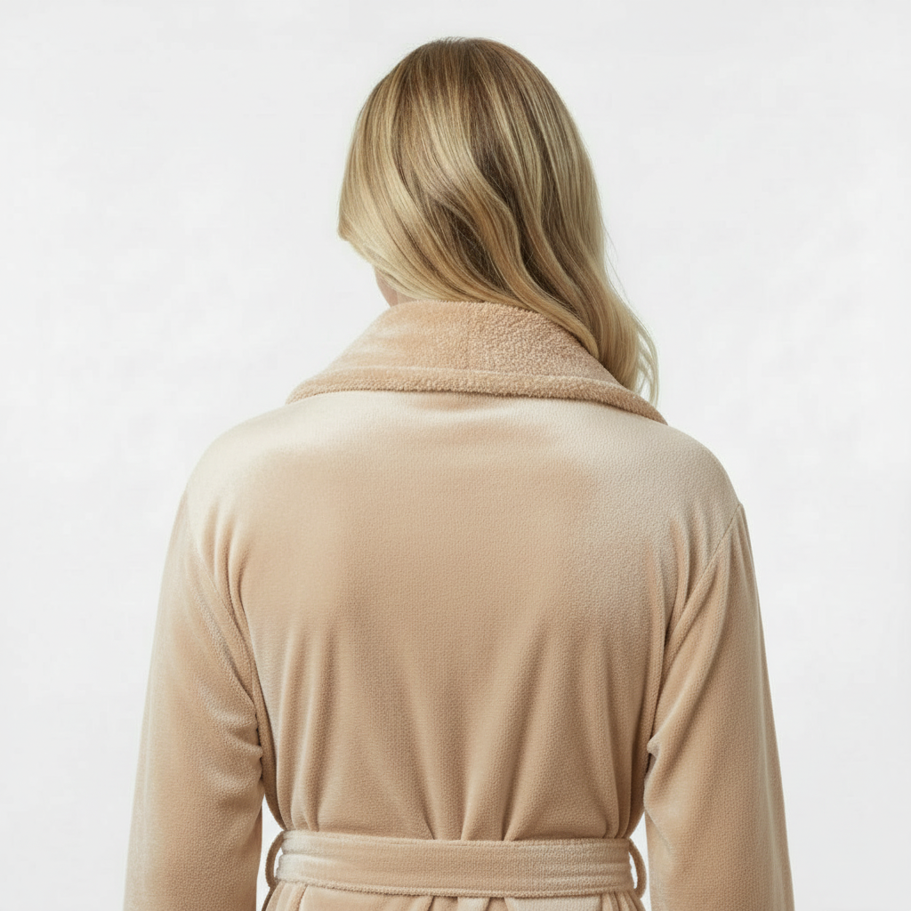 Peignoir ultra doux en peluche pour femmes