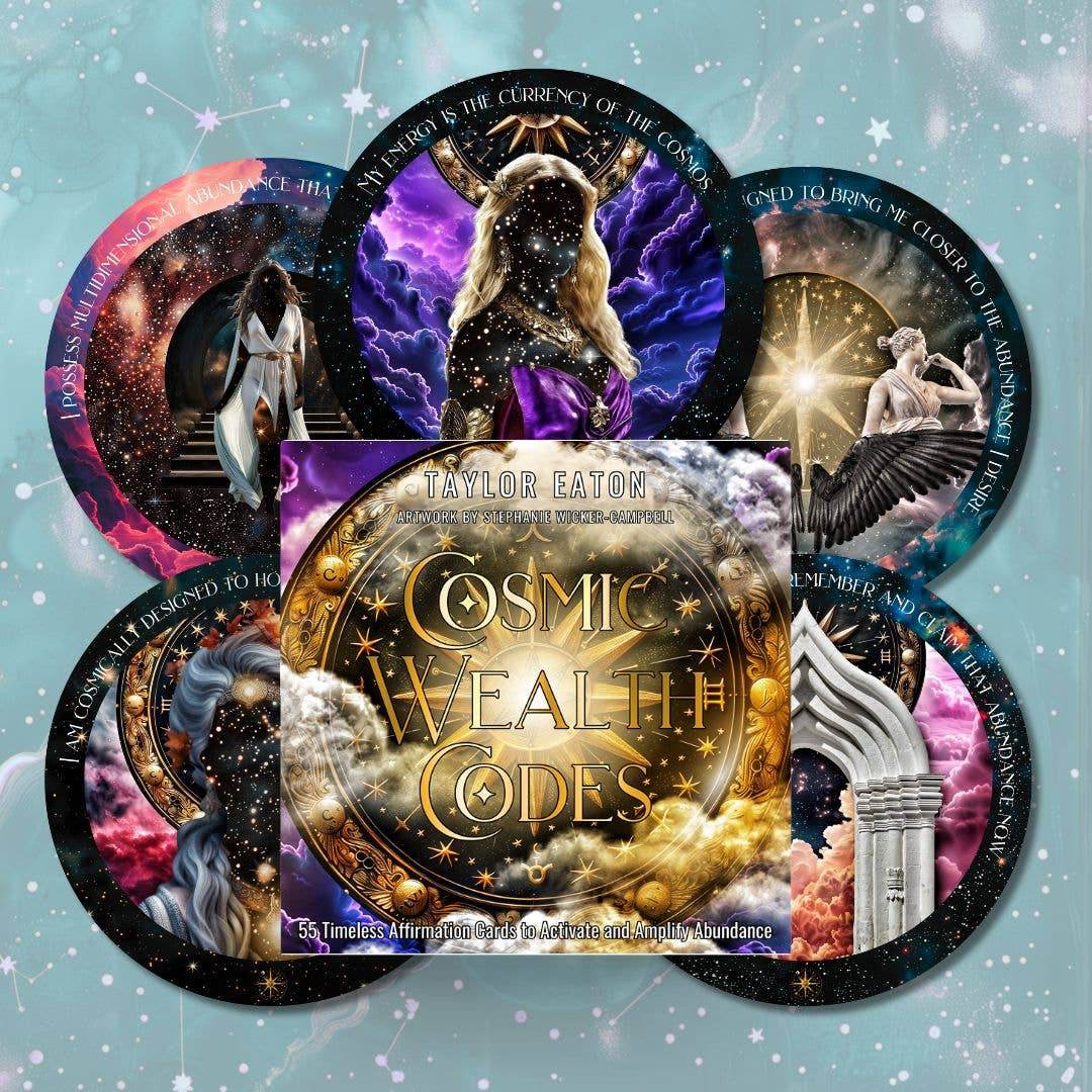 Cosmic Wealth Codes Affirmation Deck: 55 Cards for Abundance