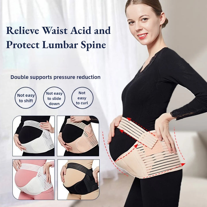 MamaComfort™ Adjustable Maternity Support Belt – Back &amp; Belly Care for Pregnancy Relief