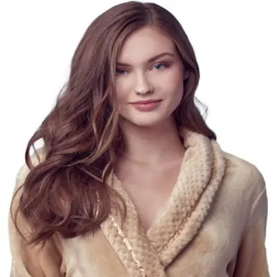 Peignoir ultra doux en peluche pour femmes