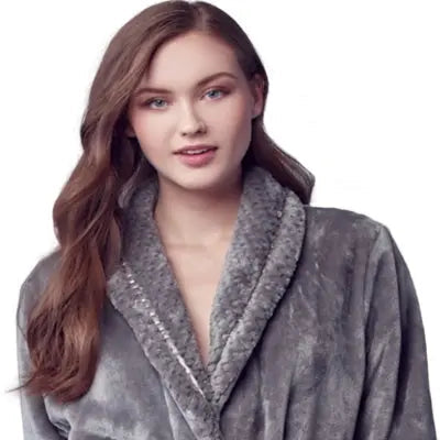 Peignoir ultra doux en peluche pour femmes