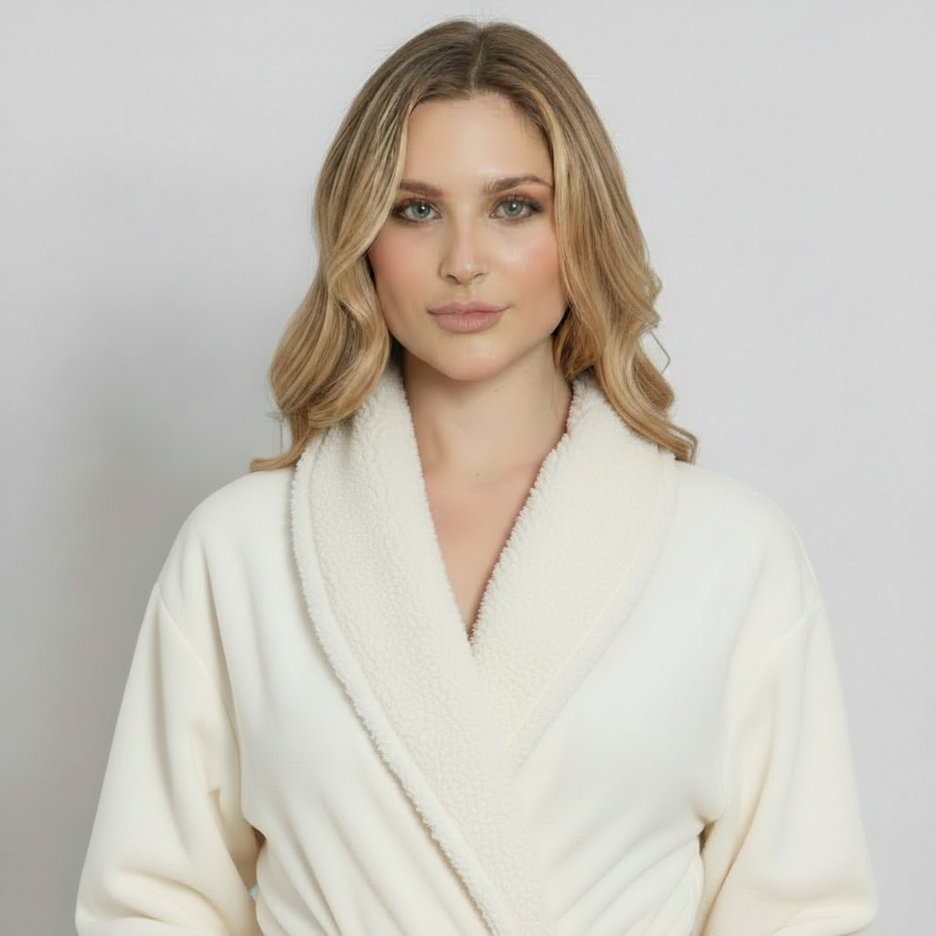 Peignoir ultra doux en peluche pour femmes