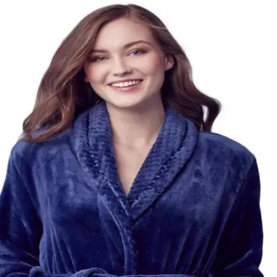 Peignoir ultra doux en peluche pour femmes