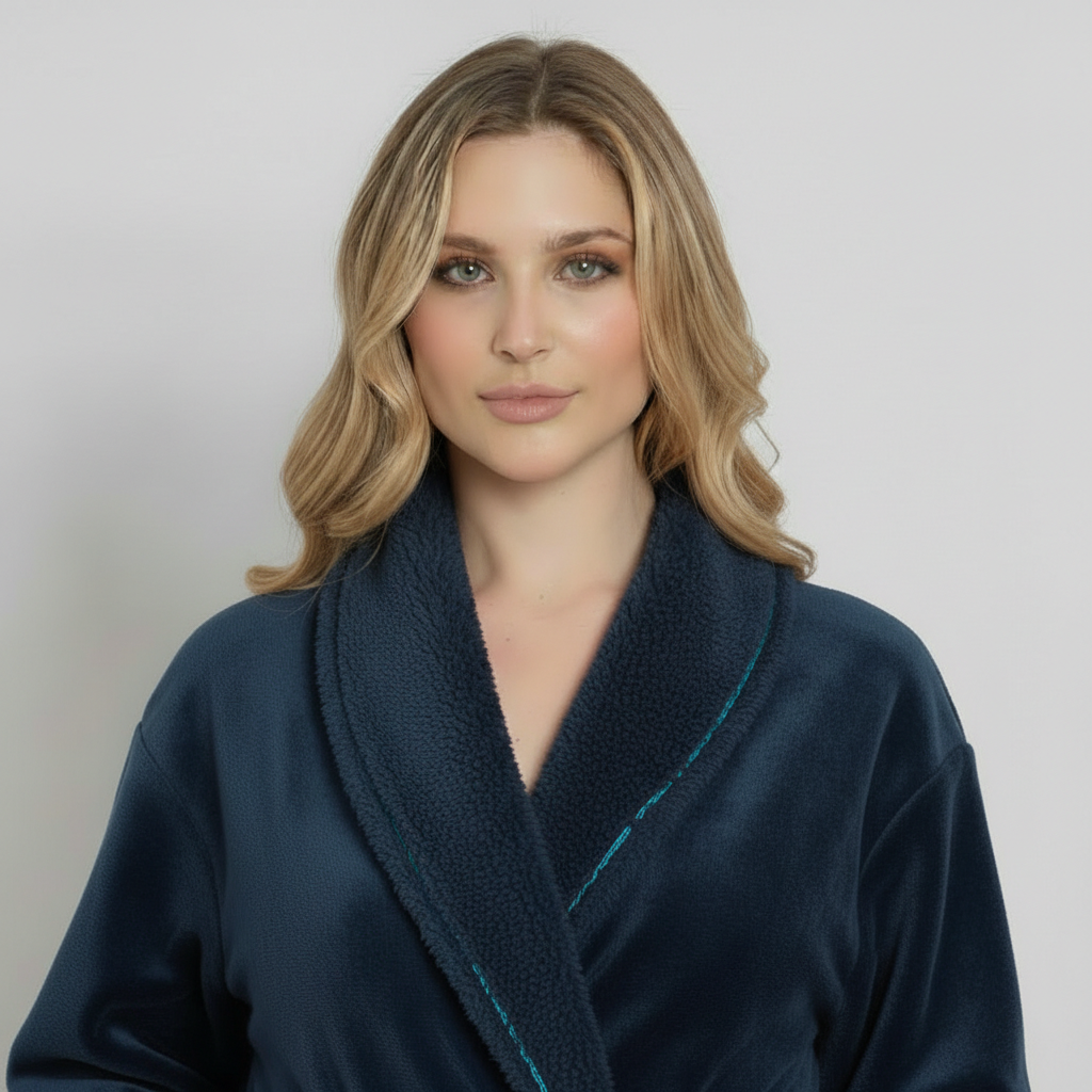 Peignoir ultra doux en peluche pour femmes