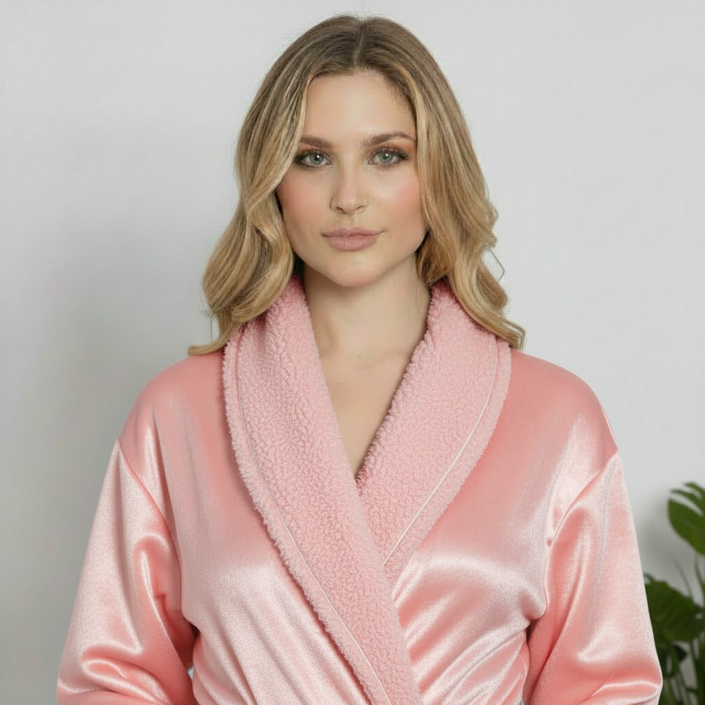Peignoir ultra doux en peluche pour femmes