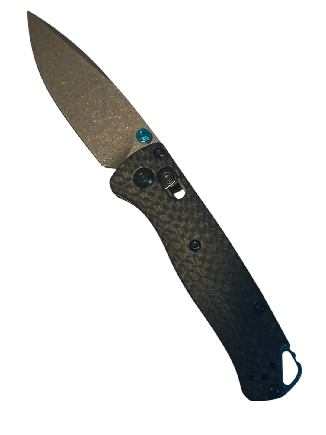 RockinEDC Stonewashed CPM-S90V Carbonfasergriff Taschenmesser 533 Style Bar Lock Camping Angeln Jagen
